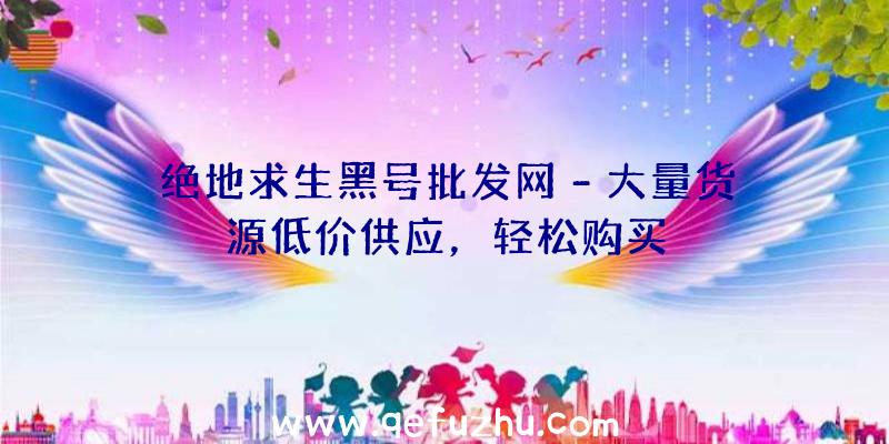绝地求生黑号批发网